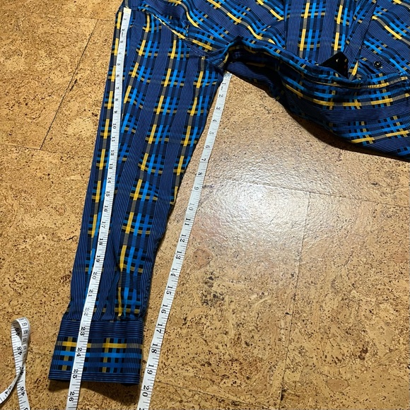 Franco Negretti Men’s Flip Cuff Button Down Plaid Shirt Sz L - Picture 13 of 13